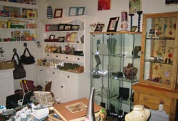 The first room of the White Hart Studio, showing Jewellery Cabinets